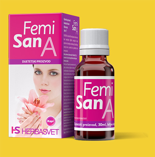 Femisan A, proizvod za lečenje neredovnih menstruacija 